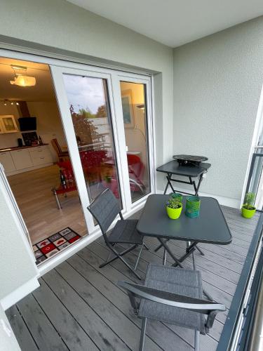 Erkély/terasz, Ferienwohnung König Ludwig XIV (Ferienwohnung Konig Ludwig XIV) in Saarlouis