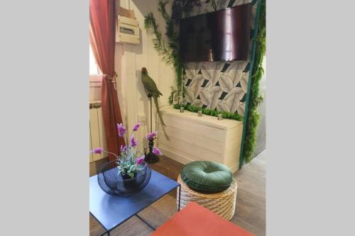 La Romance jacuzzi sauna de luxe jardin au calme