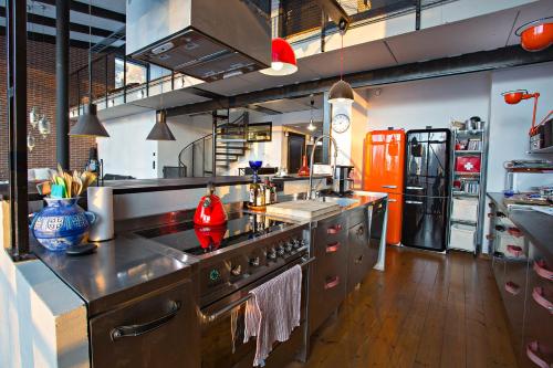 廚房, Oulu Loft Guesthouse in 奧盧市中心