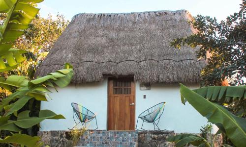 Balkons/terase, Hacienda Cenote San Ignacio in Chocholá