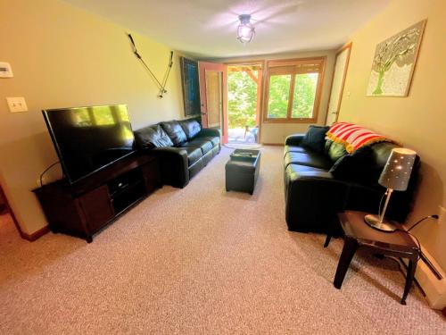 W1 Cozy and comfortable Bretton Woods condo with ski slope views fireplace