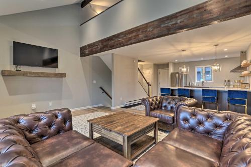 Elegant Ski-InandSki-Out Tannersville Townhome!