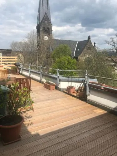 Dachterrassen Idylle über den Dächern Dresdens in Dresden, Deutschland
