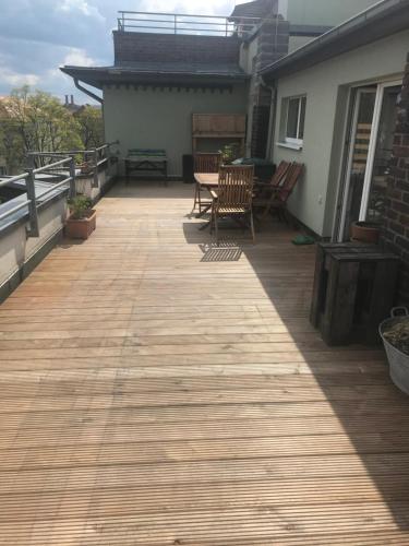 Dachterrassen Idylle über den Dächern Dresdens, Drážďany (fotografie 8)