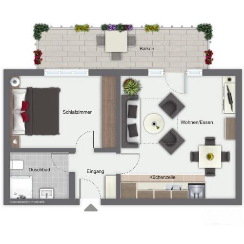 Haffblick Wohnung 42 134m von Boltenhagen entfernt