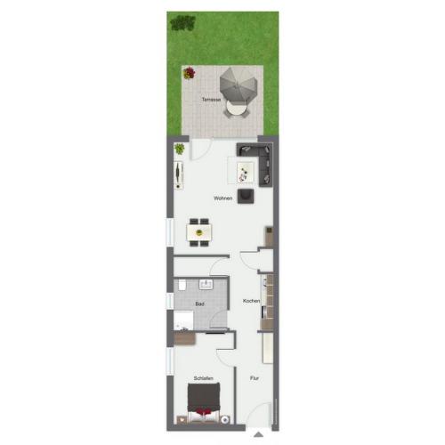 Papillon Wohnung 05-1 198m von Urlauberdorf entfernt