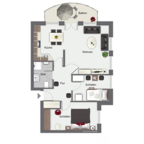 Apartment with Balcony image 1