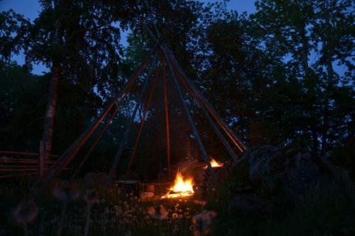 Puise saunahouse and outdoor kitchen at Matsalu Nature Park in Puise