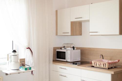 ห้องครัว, Ferienwohnung Casa Flora in พัมฮาเกิน