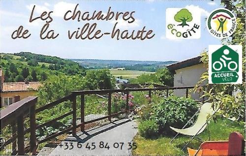 les chambres de la ville haute chambre d'hôte Bois de Dannevoux