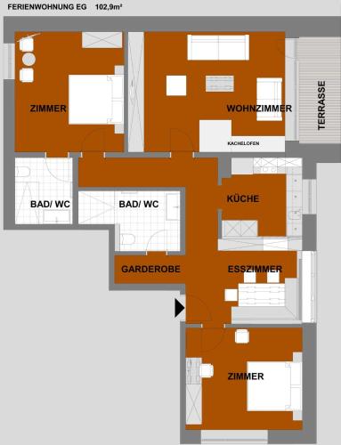 2 bedrooms, 4 beds
