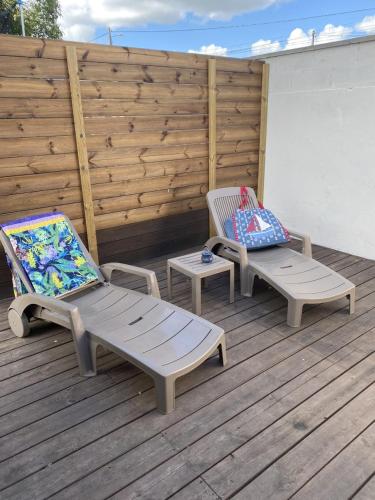 Balkons/terase, L'échappée Bordelaise (L'echappee Bordelaise) in Portets
