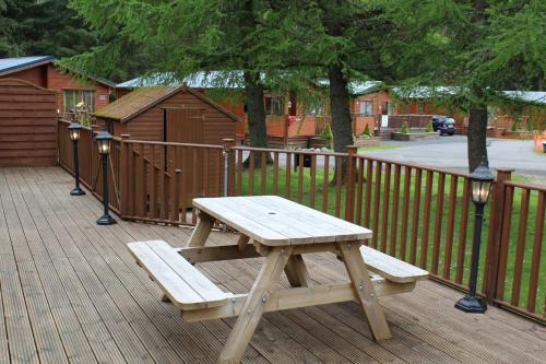 Erkély/terasz, Lazy Days Lodge in Glendevon