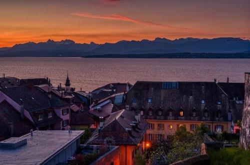 ทัศนียภาพ, Lac et Mont-Blanc in นียง