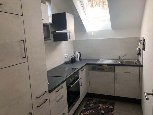 廚房, Ferienwohnungen Hof Heinzmann in 恩斯廷根