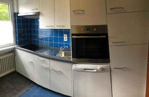廚房, Ferienwohnung Westerwaldblick Dillenburg in 迪倫堡