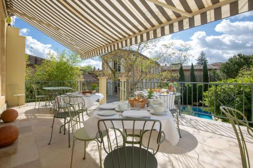 陽台/露台, B&B Le Clos d'Argenson in 貝傑拉克市中心