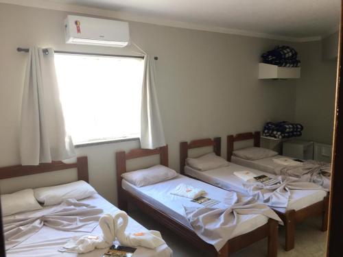1 double bed, 3 twin beds