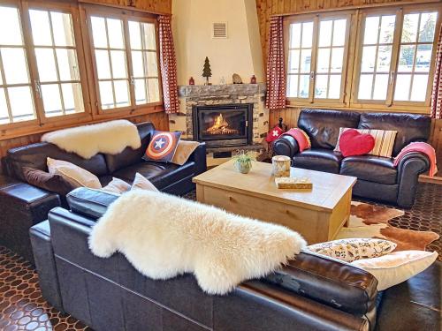 Shared lounge/TV area, Chalet Belle Poncke in Raerettes