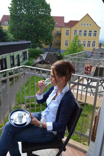 Balcony/terrace, Hotel & Restaurant Zur Linde in Freital