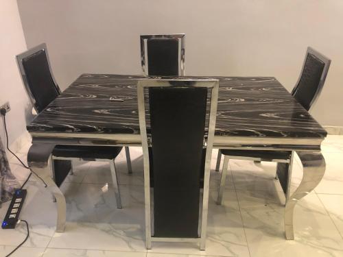 2 bedroom luxurious apartment with modern kitchen and setting.