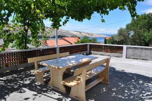 Apartment in Lopar with sea view, terrace, air conditioning, Wi-Fi (3614-2)