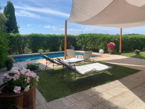 Charmante villa avec piscine chambre d'hôte Villeneuve-lès-Béziers