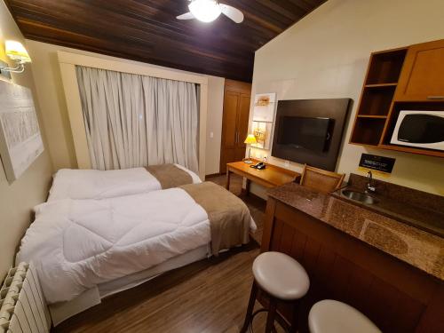 غرفة الضيوف, Sky Borges Hotel Alpenhaus - Gramado in جرامادو