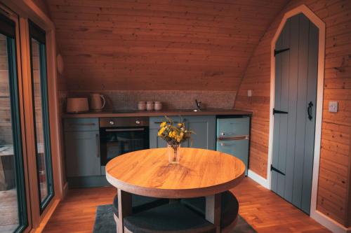 virtuve, Volcano Cabins in Kilchoan