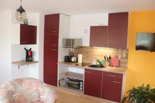 virtuve, Ferienwohnung Pimer in Ranschbach