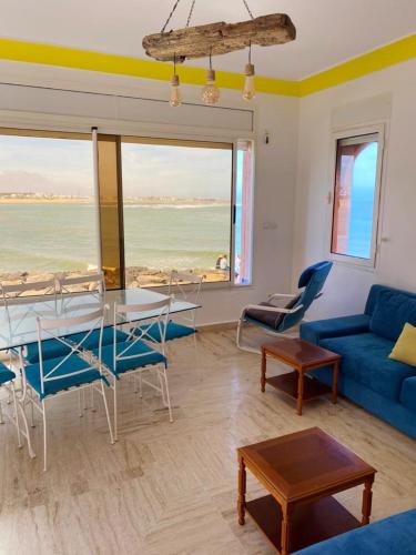 . 2 bedrooms appartement at Bouznika 20 m away from the beach with sea view shared pool and furnished balcony
