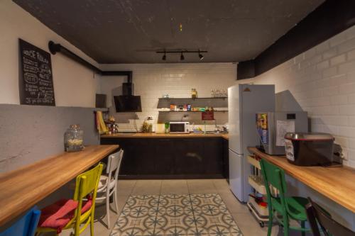 주방, Old Town Hostel Ohrid in 오흐리드