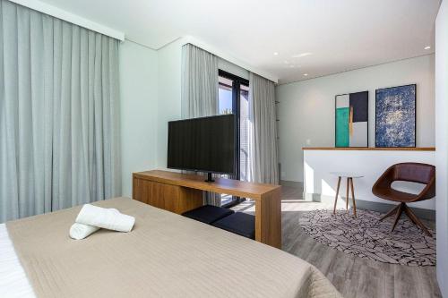 304 Aion - Aconchegante Duplex para ate 4 pessoas no Centro de Bombinhas com Piscina Climatizada