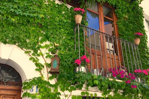 Blue house terrace and balcony gîte à louer Cefalù