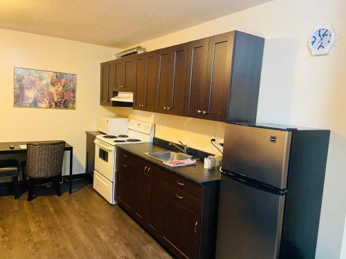 Konyha, Mountain View Motel in Smithers