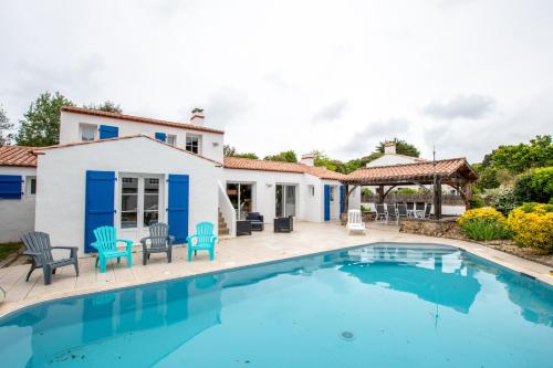 Maison de vacances avec piscine a Noirmoutier en l le gîte à louer Barbâtre