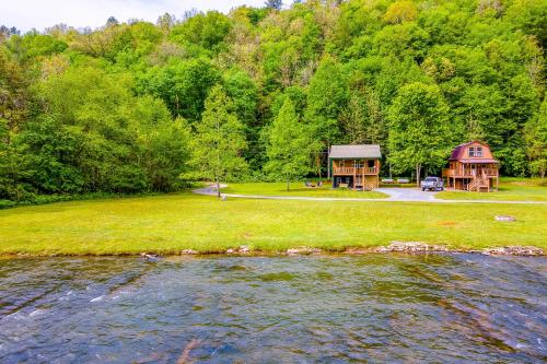Riverfront Cabin with Fire Pit Hike and Explore!