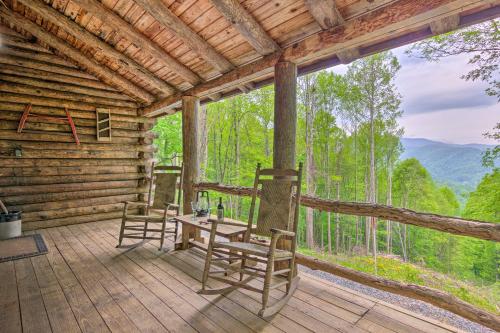 Secluded Cabin with Porch on 39 Acres Ski and Hike in Swiss, USA