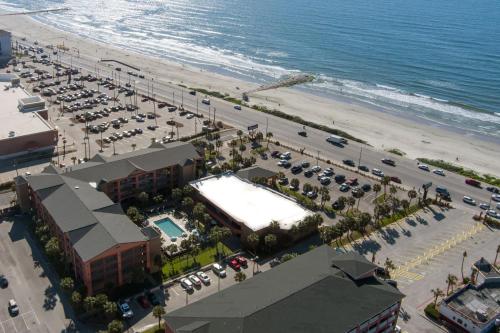 Beach, Beachfront Palms Hotel in Galveston (TX)