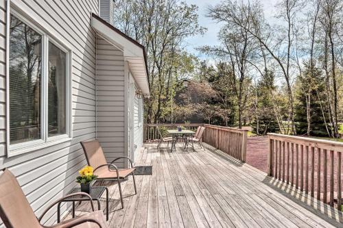 Rustic Poconos Home with Grill Steps to Beach!