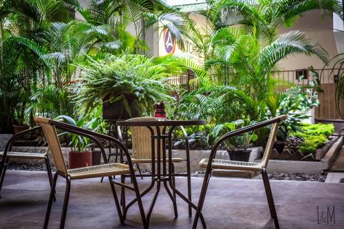 정원, Hotel Doña Carmen (Hotel Dona Carmen) in 레탈룰레우
