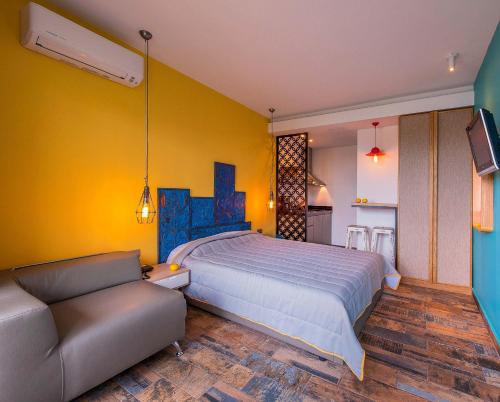 1 double bed, 1 sofa bed