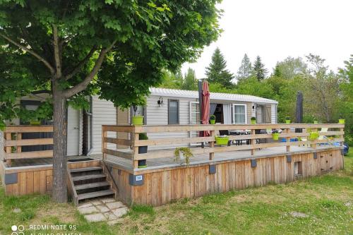 Mobil home spacieux entre lac et montagne gîte à louer Ubaye-Serre-Ponçon