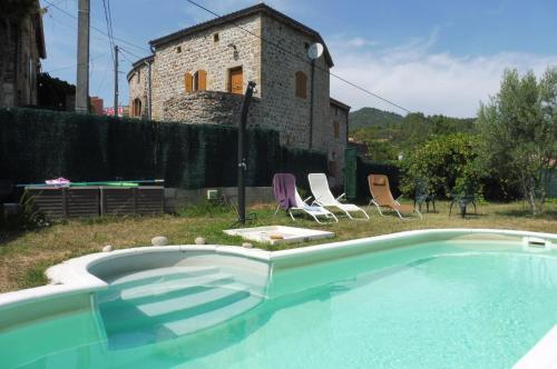 Old Ardèche farmhouse with modern interior gîte à louer Riailles