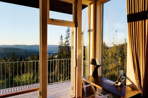 ระเบียง/ชานเรือน, Lysebu Hotel in เวสเตร โอเกร์