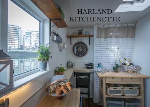 Barge At Titanic in Belfast Aeroport