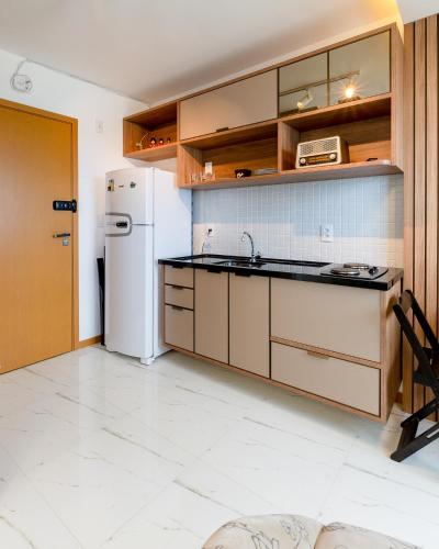 Cocina, Ap conforto vista mar vaga privativa in Itaigara