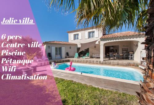 Villa Deidière 6pers/piscine/pétanque/clim - Location, gîte - Saint-Cyr-sur-Mer