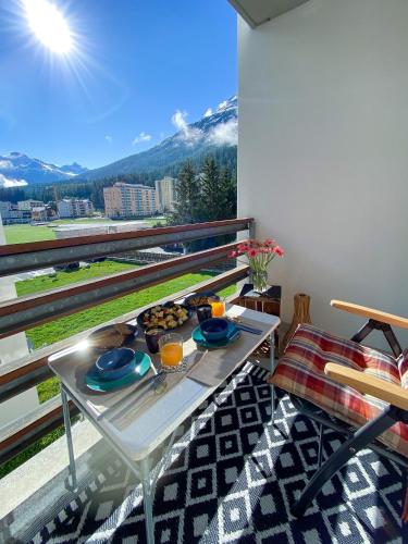 swissme - modernes Studio am Sportplatz mit Balkon & Parkplatz, Svatý Mořic (fotografie 7)