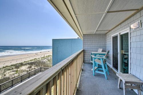 Beachfront Nags Head Condo with Private Balcony!